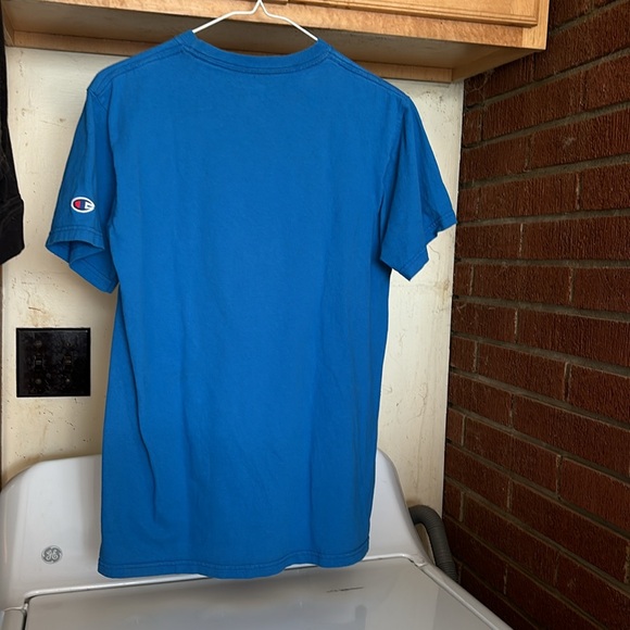 Champion Authentic Athletic Apparel Blue Short Sleeves Tee Big Sky Montana Men S - Picture 10 of 16